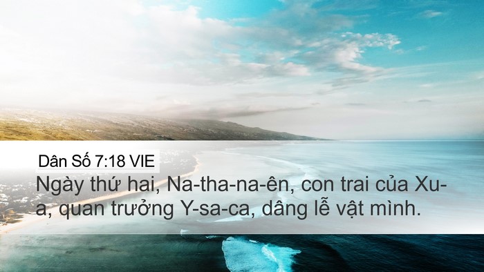 Dân Số 7:18 VIE Bible Verse Image