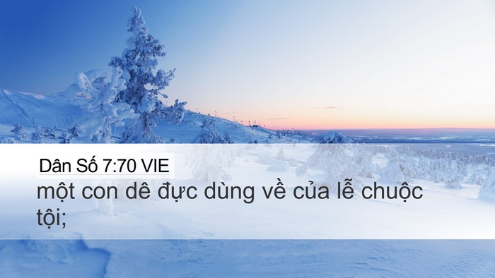 Dân Số 7:70 VIE Desktop Wallpaper - một con dê đực dùng về của lễ - Desktop Bible Verse Wallpaper