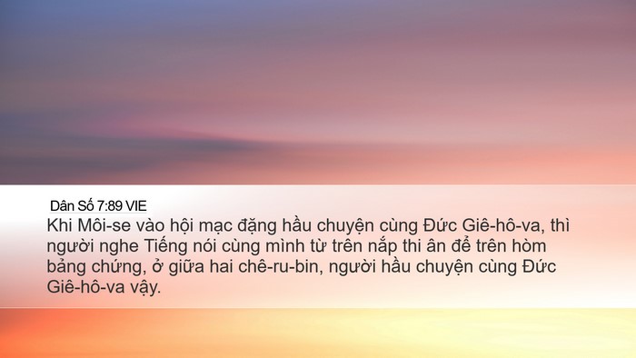 Dân Số 7:89 VIE Bible Verse Image