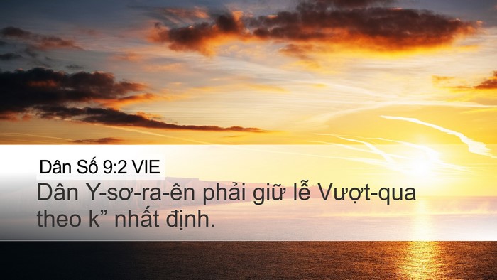 Dân Số 9:2 VIE Bible Verse Image