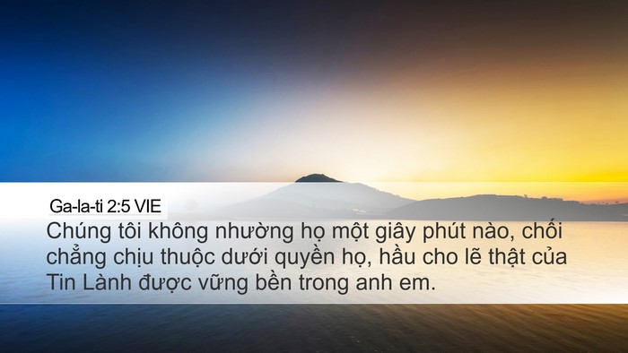 Ga-la-ti 2:5 VIE Bible Verse Image