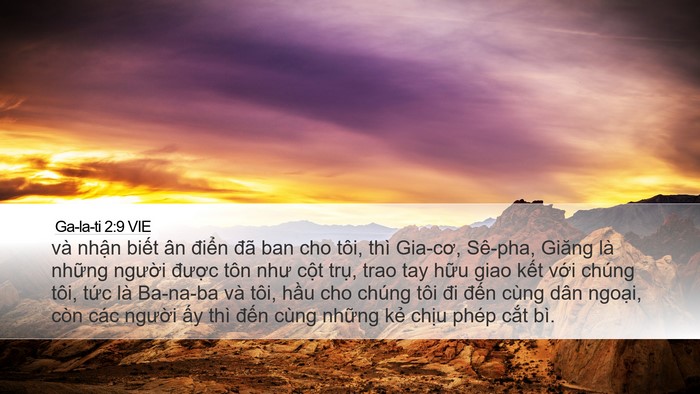 Ga-la-ti 2:9 VIE Bible Verse Image