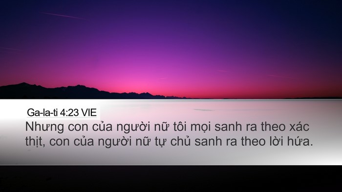 Ga-la-ti 4:23 VIE Bible Verse Image