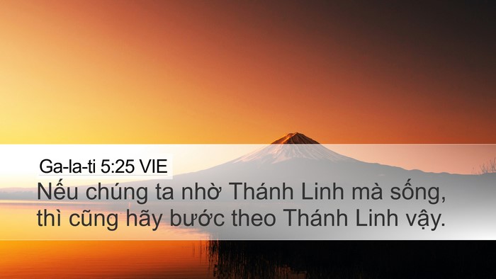 Ga-la-ti 5:25 VIE Bible Verse Image