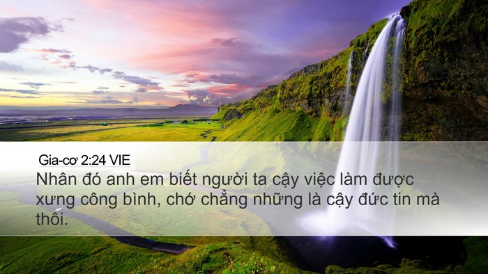 Gia-cơ 2:24 VIE Bible Verse Image