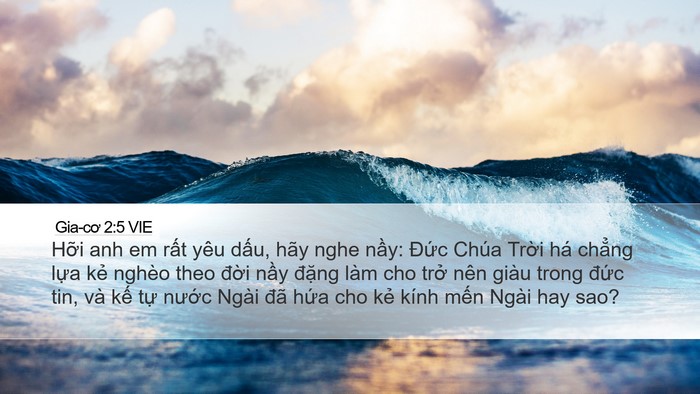Gia-cơ 2:5 VIE Bible Verse Image