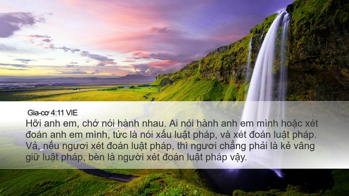 Gia-cơ 4:11 VIE Bible Verse Image