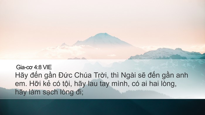 Gia-cơ 4:8 VIE Bible Verse Image