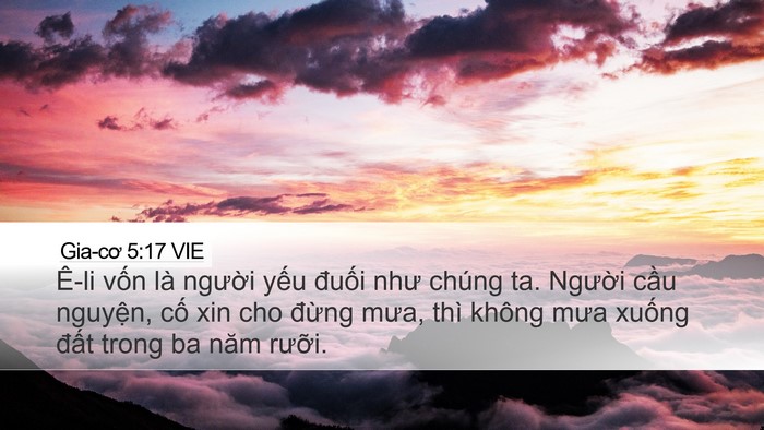 Gia-cơ 5:17 VIE Bible Verse Image