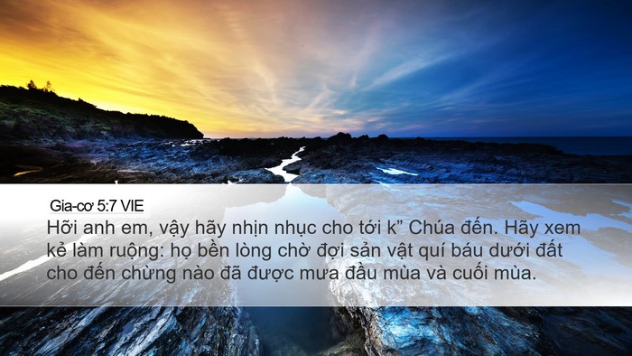 Gia-cơ 5:7 VIE Bible Verse Image