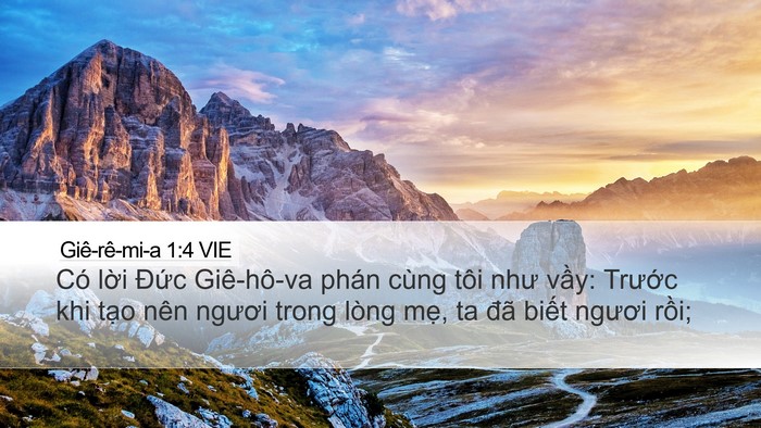 Giê-rê-mi-a 1:4 VIE Bible Verse Image