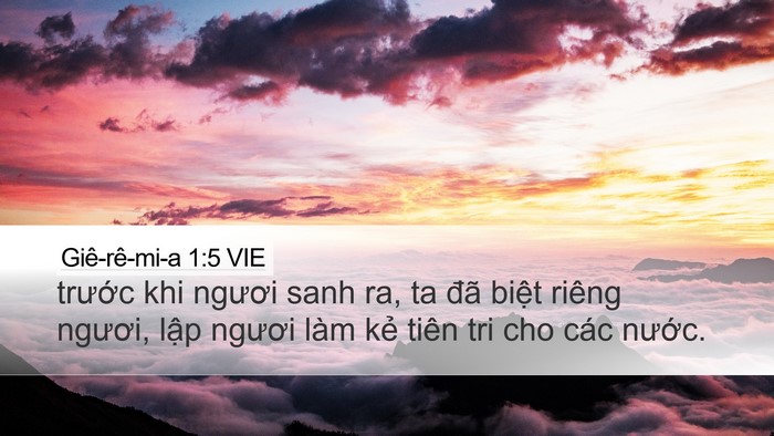 Giê-rê-mi-a 1:5 VIE Bible Verse Image