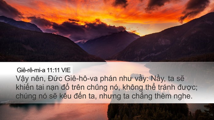 Giê-rê-mi-a 11:11 VIE Bible Verse Image