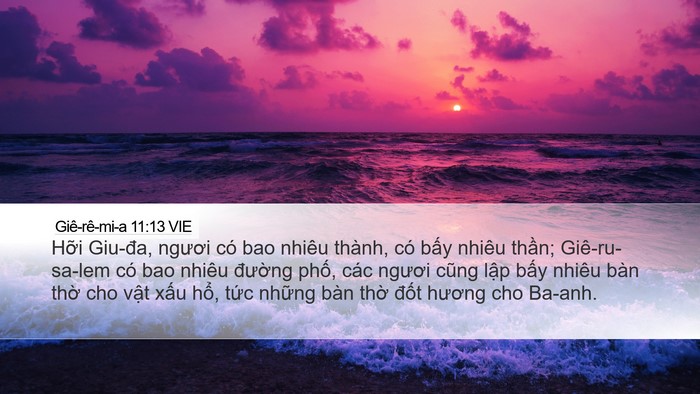 Giê-rê-mi-a 11:13 VIE Bible Verse Image