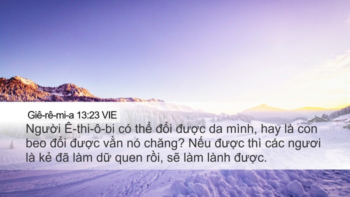 Giê-rê-mi-a 13:23 VIE Bible Verse Image