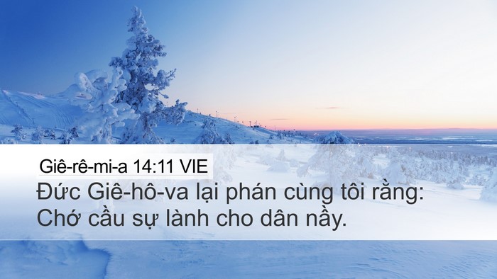 Giê-rê-mi-a 14:11 VIE Bible Verse Image