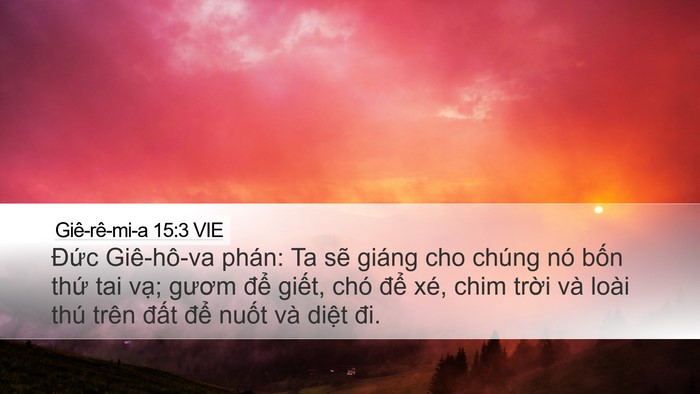 Giê-rê-mi-a 15:3 VIE Bible Verse Image