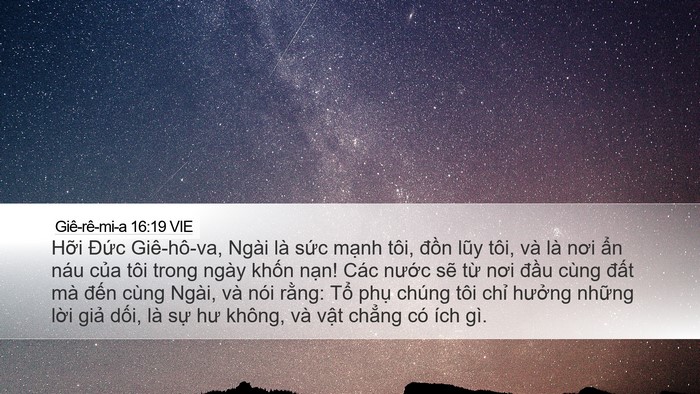 Giê-rê-mi-a 16:19 VIE Bible Verse Image