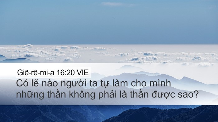Giê-rê-mi-a 16:20 VIE Bible Verse Image