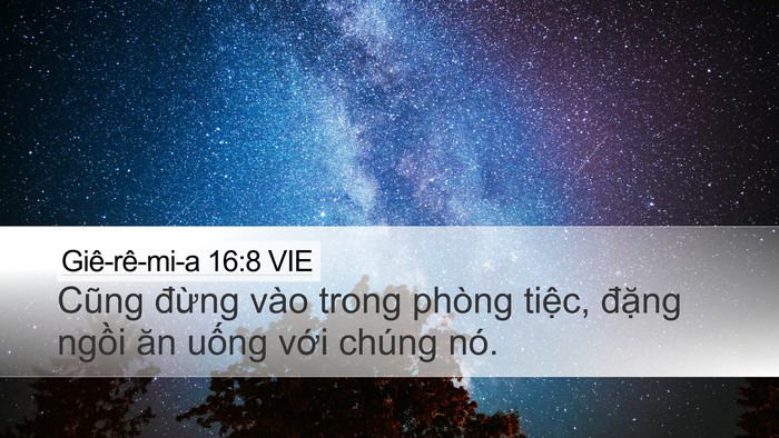 Giê-rê-mi-a 16:8 VIE Bible Verse Image