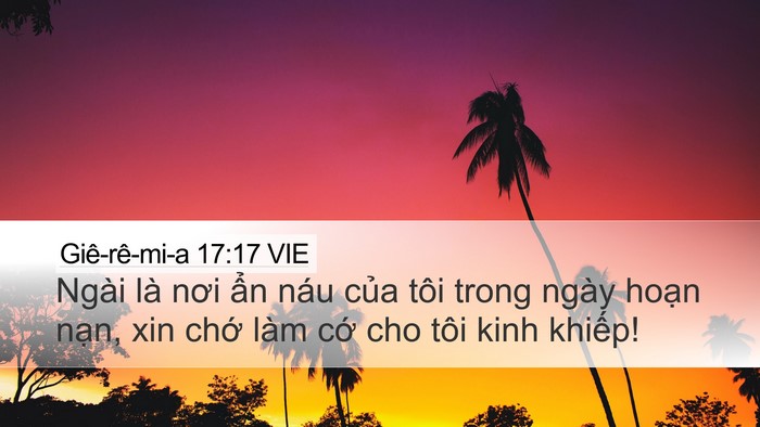 Giê-rê-mi-a 17:17 VIE Bible Verse Image