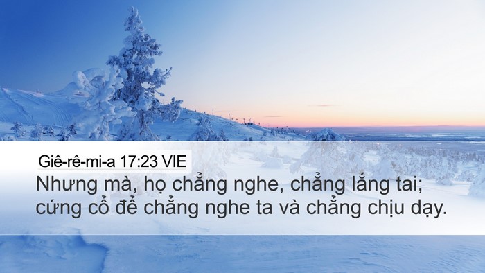 Giê-rê-mi-a 17:23 VIE Bible Verse Image