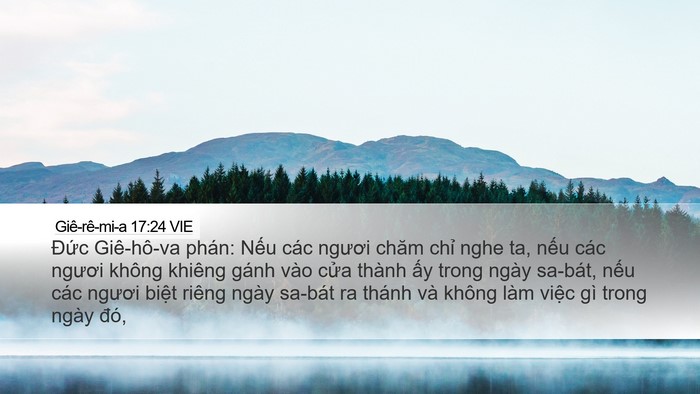 Giê-rê-mi-a 17:24 VIE Bible Verse Image
