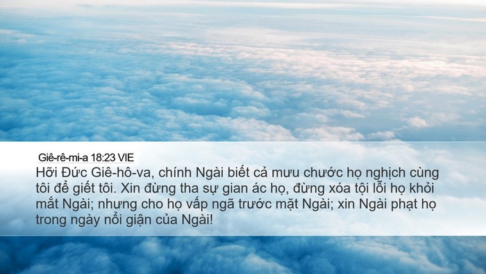 Giê-rê-mi-a 18:23 VIE Bible Verse Image