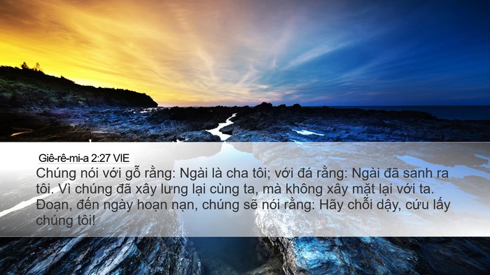 Giê-rê-mi-a 2:27 VIE Bible Verse Image