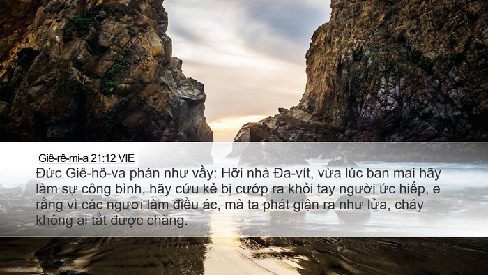 Giê-rê-mi-a 21:12 VIE Bible Verse Image
