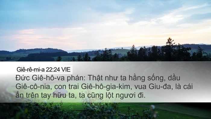Giê-rê-mi-a 22:24 VIE Bible Verse Image