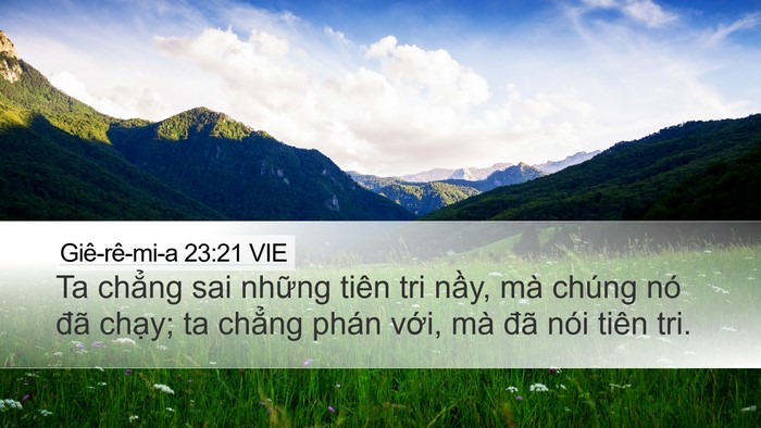 Giê-rê-mi-a 23:21 VIE Bible Verse Image