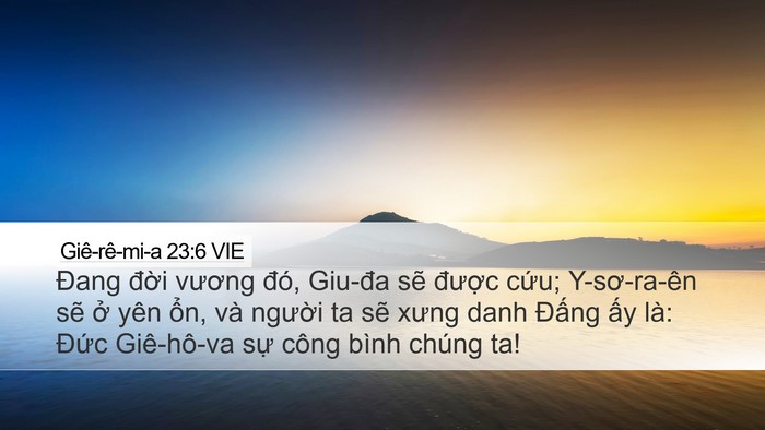 Giê-rê-mi-a 23:6 VIE Bible Verse Image