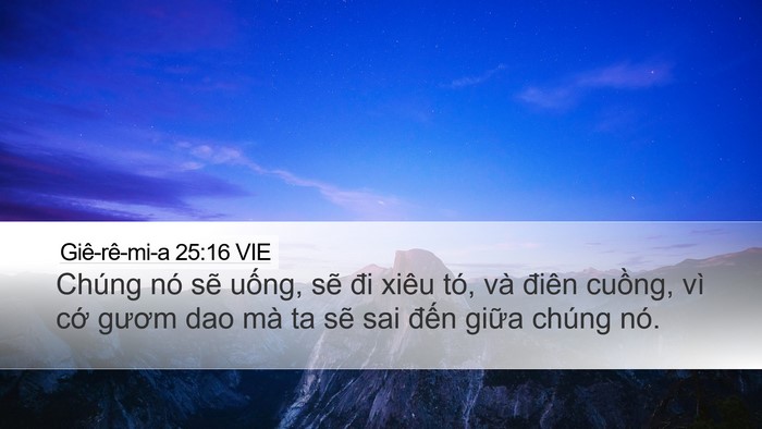 Giê-rê-mi-a 25:16 VIE Bible Verse Image