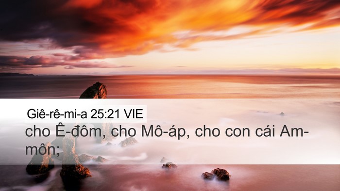 Giê-rê-mi-a 25:21 VIE Bible Verse Image
