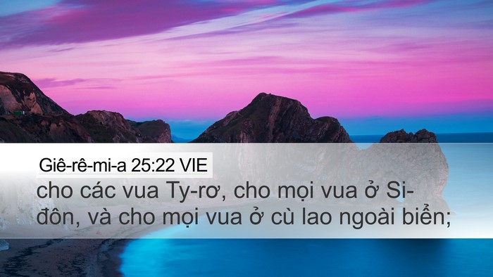 Giê-rê-mi-a 25:22 VIE Bible Verse Image