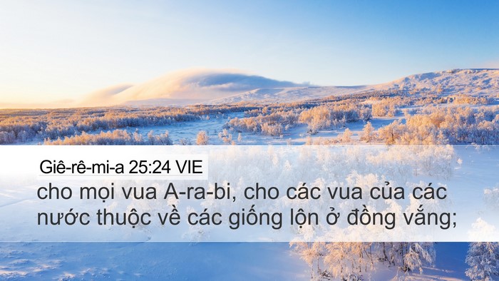 Giê-rê-mi-a 25:24 VIE Bible Verse Image
