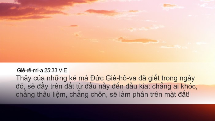 Giê-rê-mi-a 25:33 VIE Bible Verse Image