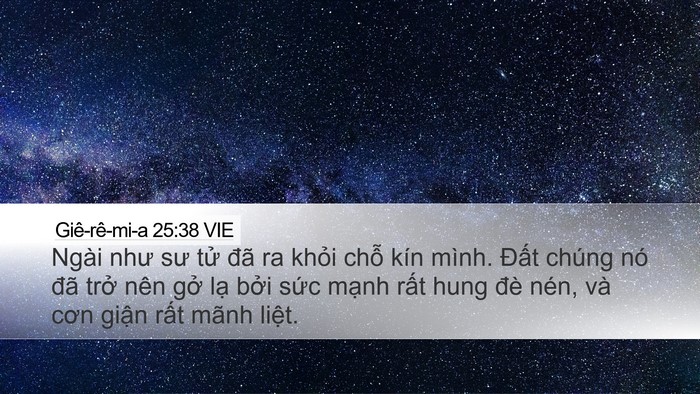 Giê-rê-mi-a 25:38 VIE Bible Verse Image