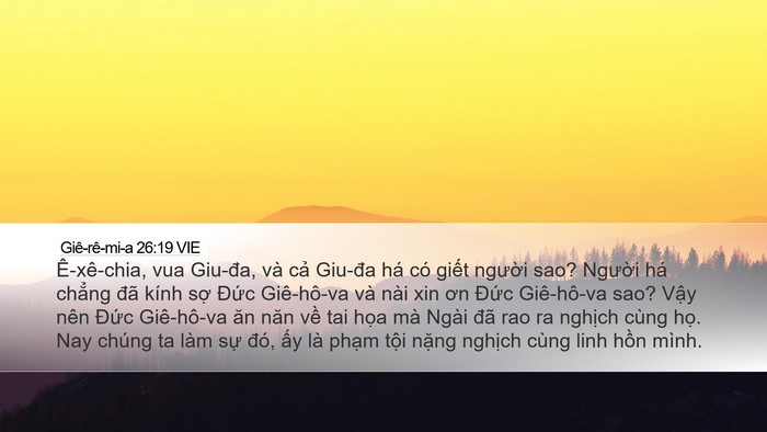 Giê-rê-mi-a 26:19 VIE Bible Verse Image