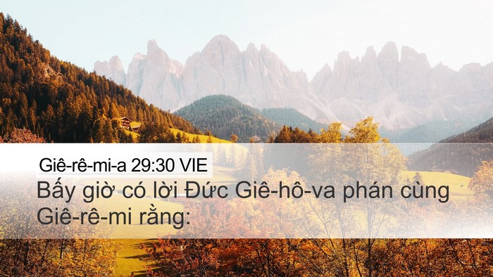 Giê-rê-mi-a 29:30 VIE Bible Verse Image