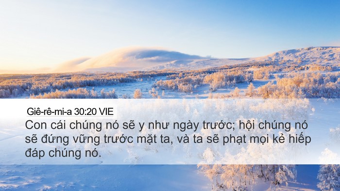 Giê-rê-mi-a 30:20 VIE Bible Verse Image