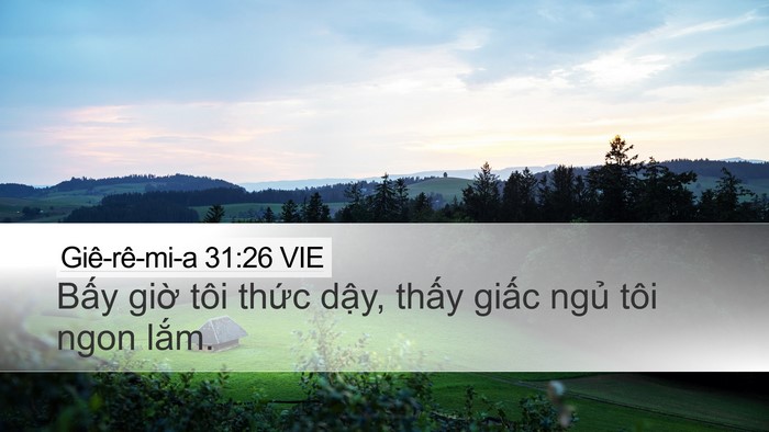Giê-rê-mi-a 31:26 VIE Bible Verse Image