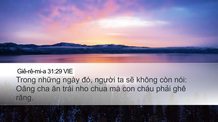 Giê-rê-mi-a 31:29 VIE Bible Verse Image