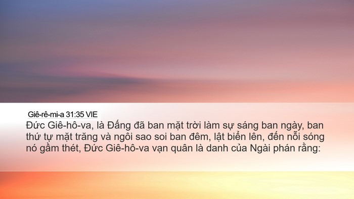 Giê-rê-mi-a 31:35 VIE Bible Verse Image