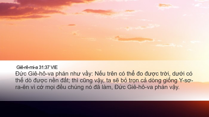 Giê-rê-mi-a 31:37 VIE Bible Verse Image