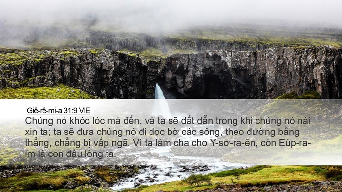 Giê-rê-mi-a 31:9 VIE Bible Verse Image