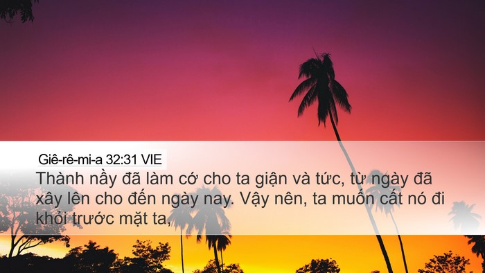 Giê-rê-mi-a 32:31 VIE Bible Verse Image