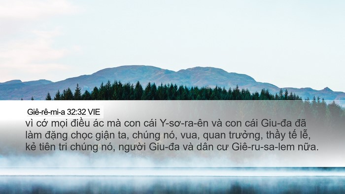 Giê-rê-mi-a 32:32 VIE Bible Verse Image