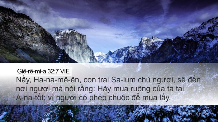 Giê-rê-mi-a 32:7 VIE Bible Verse Image